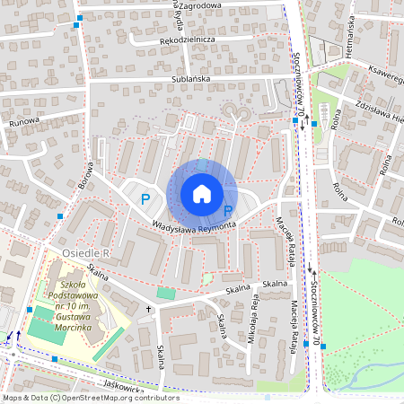 ul. Władysława Stanisława Reymonta, Osiedle Honorata, Tychy, śląskie, Katowice