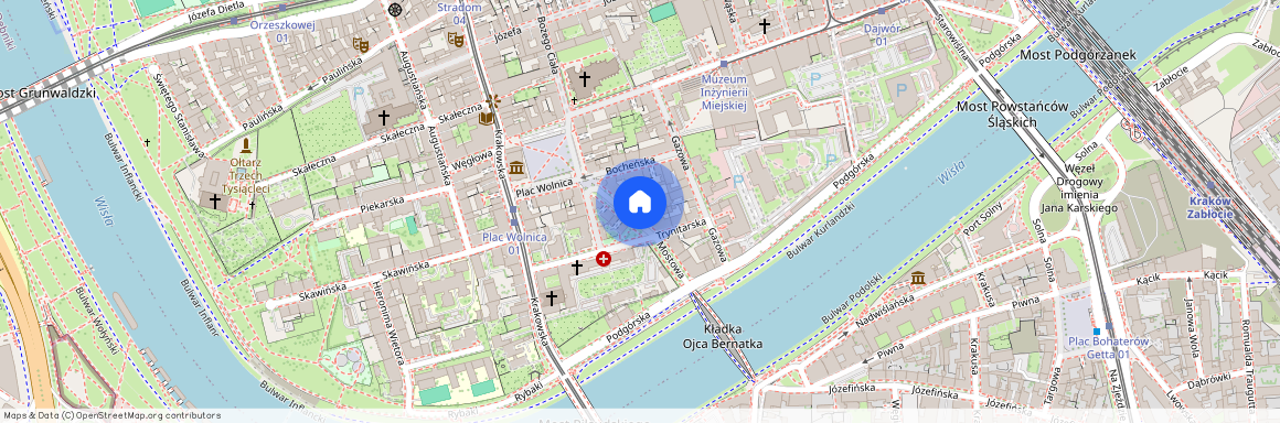 ul. Mostowa, Kazimierz, Stare Miasto, Kraków, małopolskie