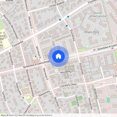 ul. Bolesława Krzywoustego, Przymorze Małe, Gdańsk, pomorskie