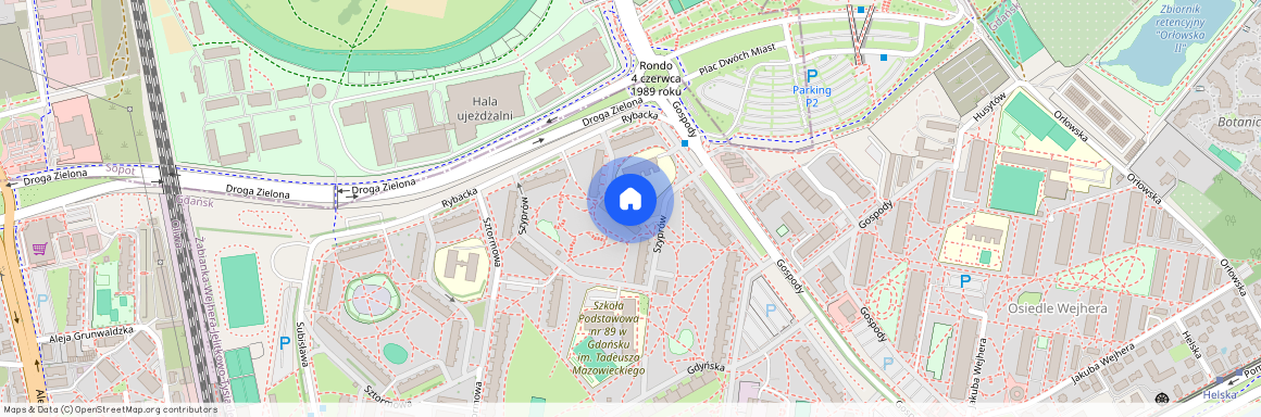 ul. Szyprów, Żabianka, Gdańsk, pomorskie