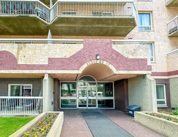 High rise concrete building 2 Bedrooms 1 Bathroom Condo in Stadium | 605 - 11211 85 St NW, Edmonton - Photo 1