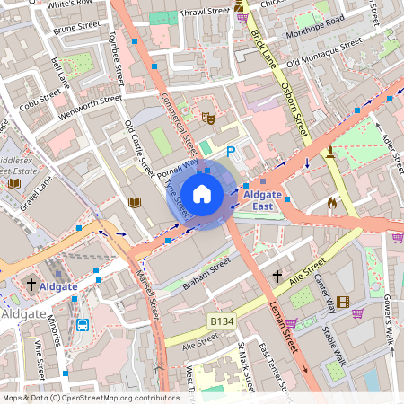 Whitechapel High Street, Aldgate, E1, London