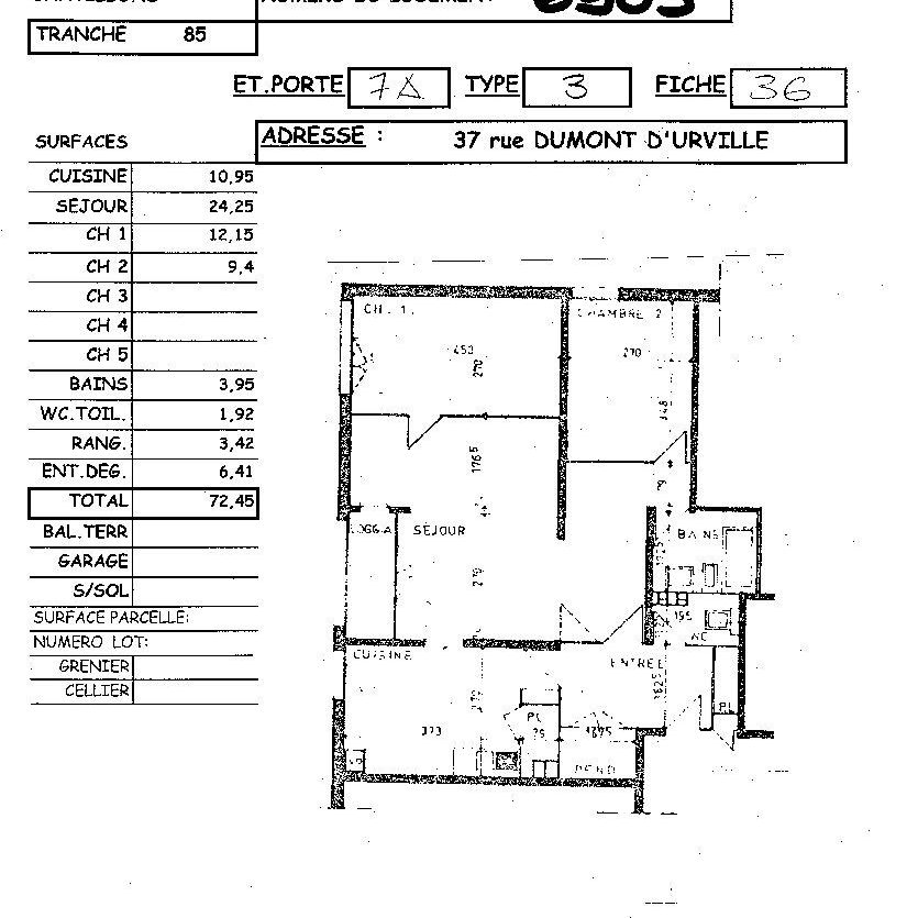 Location appartement T3 72.45m² à Reims (51100) Loyer CC * : 542.73 € Réf : ER.06905 - Photo 2