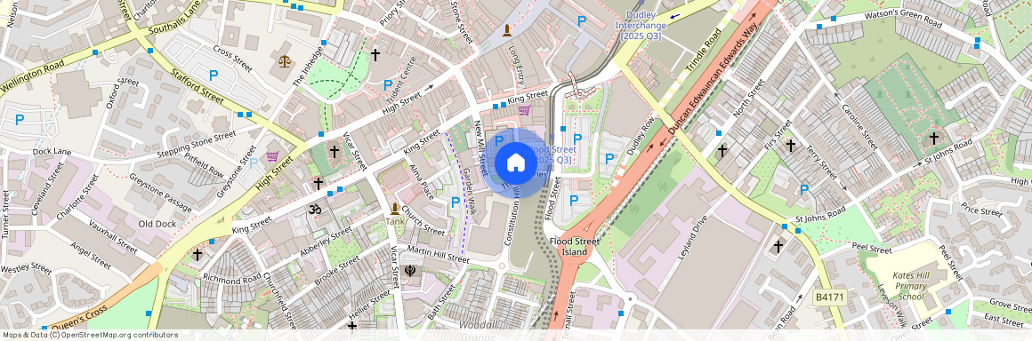 Castle Court, The Minories, Dudley