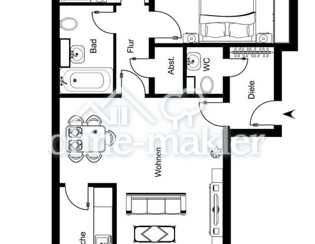 Erstbezug! Sanierte 3-Zi.-Wohnung mit Südbalkon & TG-Stellplatz in Mainz-Hechtsheim - Foto 1