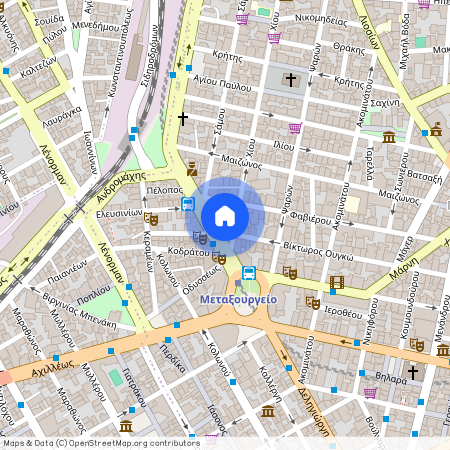 Ουγκώ Βίκτωρος, 54 104 38 Αθήνα, Μεταξουργείο (Γκάζι - Μεταξουργείο - Βοτανικός)