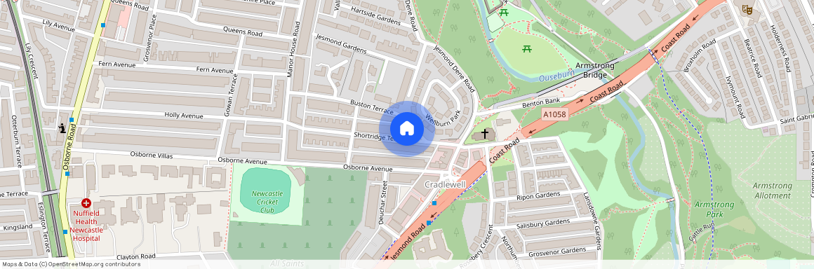 Shortridge Terrace, Jesmond, Newcastle upon Tyne