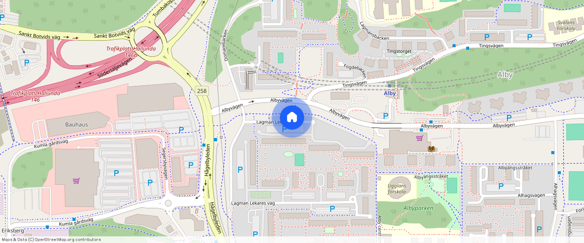 Lagman Lekares väg, Norsborg