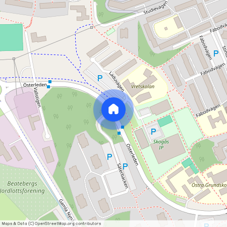 Klövjestigen, Skogås