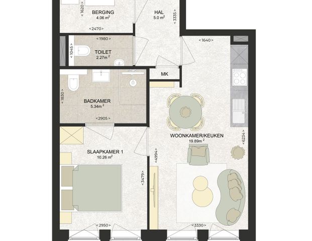 Appartement te huur: Kennedylaan 262 2035 TR Haarlem - Photo 1