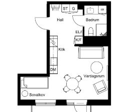 Täby - 1rok - tillsv - 11.500kr/mån - Foto 5