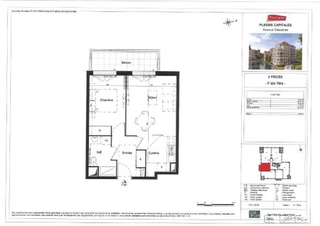 Location appartement 2 pièces, 39.78m², Le Plessis-Robinson - Photo 2