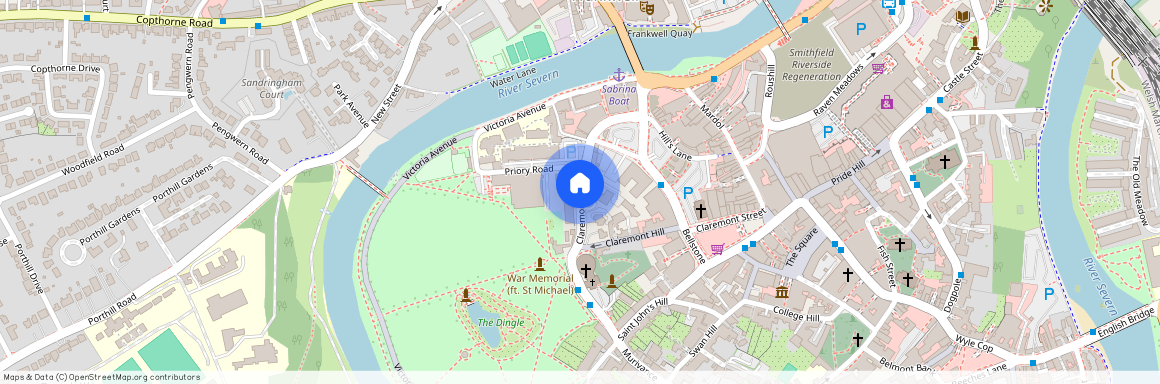 Claremont Bank, Shrewsbury, SY1