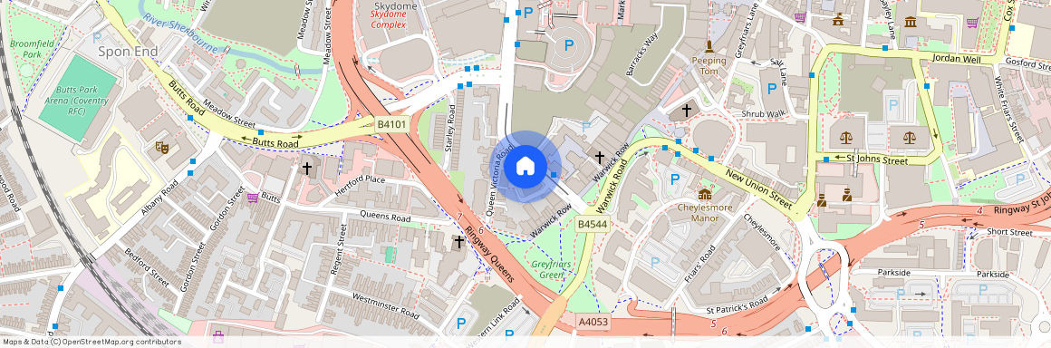 at Manchester, Copy 49, Greyfriars New Apartments CV1