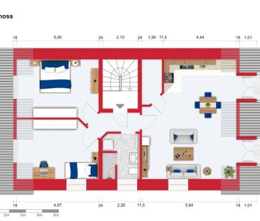 Moderne 3-Zimmer Dachgeschosswohnung mit rustikalen Akzenten - Photo 6