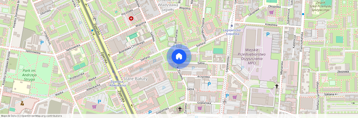 Łódź-Bałuty, Żabia, Łódź