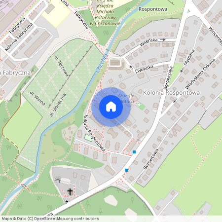 ul. Kolonia Rospontowa, Chrzanów, Chrzanów, chrzanowski, małopolskie