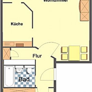 Wohnung, 2 Zimmer (56,69 m²) - Photo 3