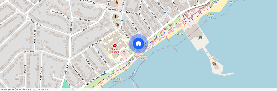 Seafront retirement apartment, Clacton-On-Sea