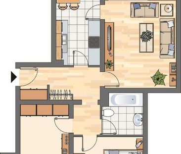 Demnächst frei! 3-Zimmer-Wohnung in Kamen Methler - WBS zwingend er... - Photo 1