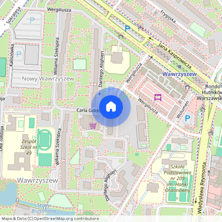 ul. Dantego Alighieri, Wawrzyszew, Bielany, Warszawa, mazowieckie