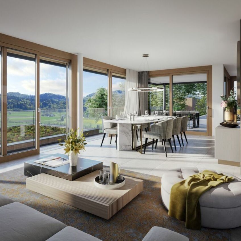 Wohnen mit Panorama – luxuriöses Einfamilienhaus mit Bergsicht - Photo 1