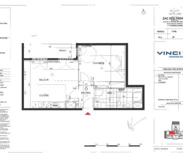 location Appartement T2 DE 45.13m² À MONTEVRAIN - Photo 2