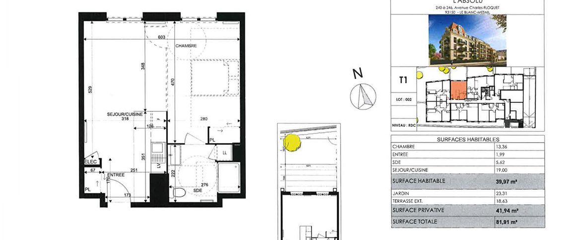 Appartement T1 Le Blanc-Mesnil à louer - Photo 1