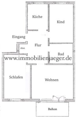 Kohfurth - Gebäude in 2.Reihe - charmante Etagenwohnung mit Balkon, Vollbad - optional TG-Platz - Foto 1