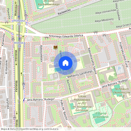 ul. Bachmacka, Wierzbno, Mokotów, Warszawa, mazowieckie