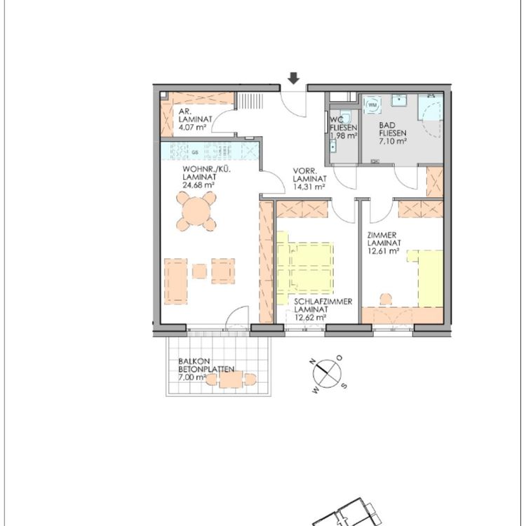 Familienfreundliche Wohnung mit Balkon - Top 13 - Photo 2