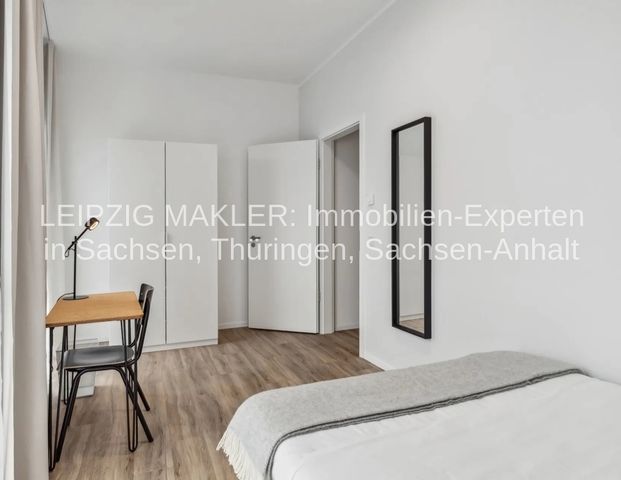 Schönes Zimmer in einem modernen 5-Raum Apartment mit allem inklusive im Zentrum von Leipzig - Foto 1