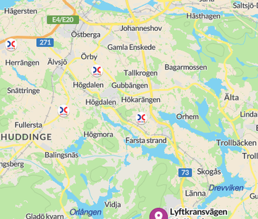 Lyftkransvägen, Skogås - Foto 1