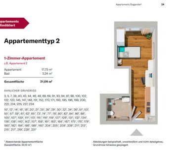 Appartementwohnen für Pflegepersonal, Auszubildende und Studierende - Photo 2