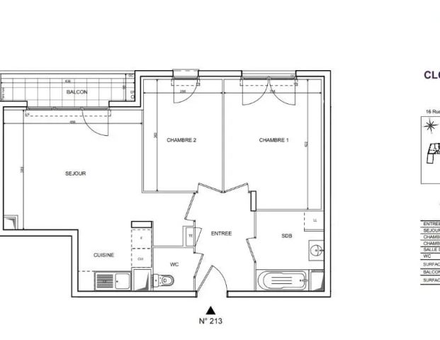 Appartement à louer 3 pièces 59.28m² - Photo 1