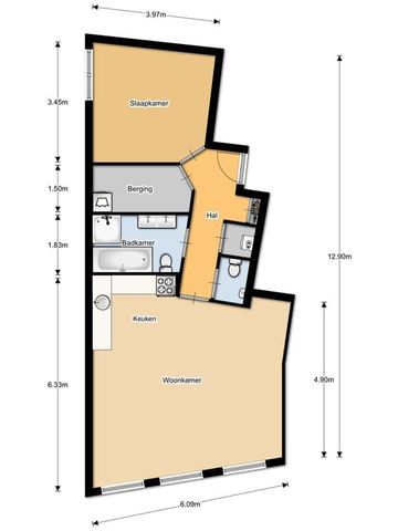 Appartement te huur: Barteljorisstraat 32-B 2011 RB Haarlem - Photo 4