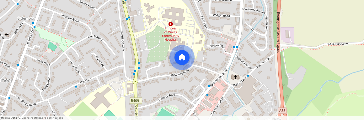 All Saints Place, Bromsgrove, Worcestershire, B61