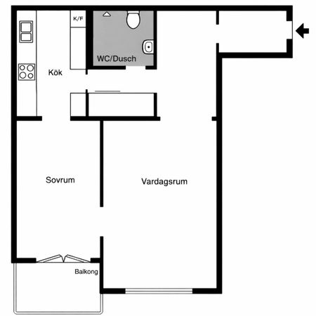 Ladugårdsgärdet - 2rok - 13mån - 23.000kr/mån - Foto 5