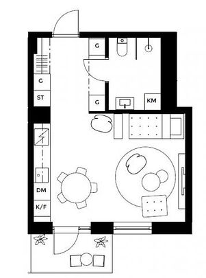 High Quality new 1 room flat, 35 sqm Brommaplan - Foto 1