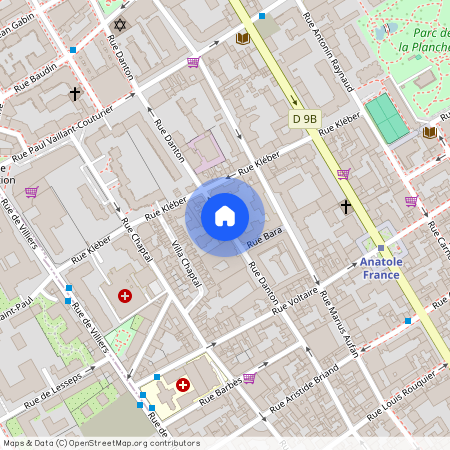 Rue Danton, Francja, Levallois-Perret