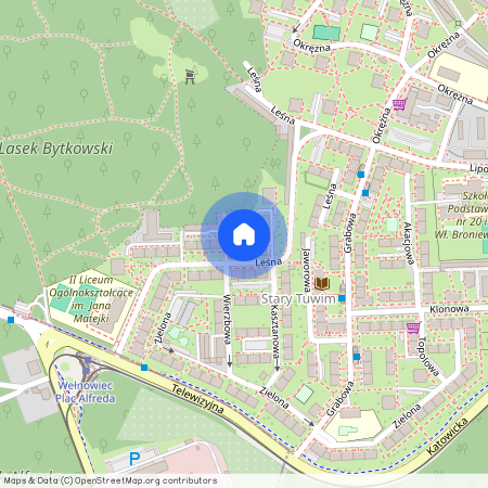 ul. Leśna, Centrum, Siemianowice Śląskie, śląskie