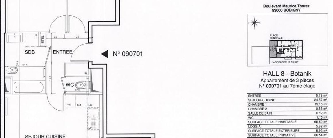 location Appartement T3 DE 60.5m² À BOBIGNY - Photo 1
