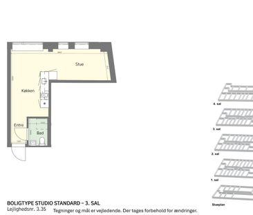 Rummeligt studio et stenkast fra Amagerbro - Photo 6