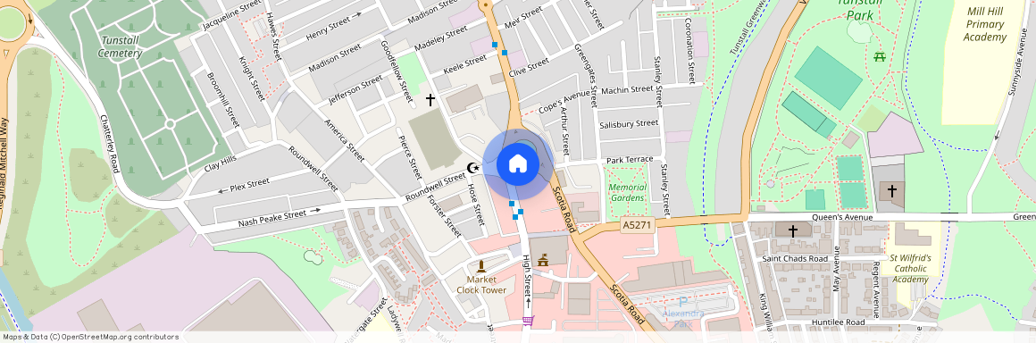 High Street, Tunstall, Stoke-on-Trent, Staffordshire, ST6