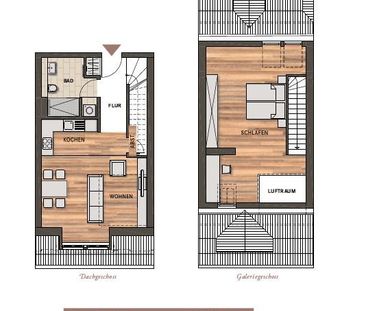 Große 2-Zi. Maisonette-Wohnung mit Einbauküche und Tiefgarage - Photo 2