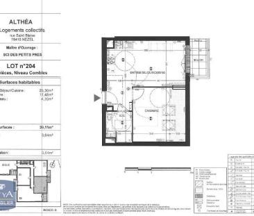Appartement à louer 2 pièces 39.11m² - Photo 2