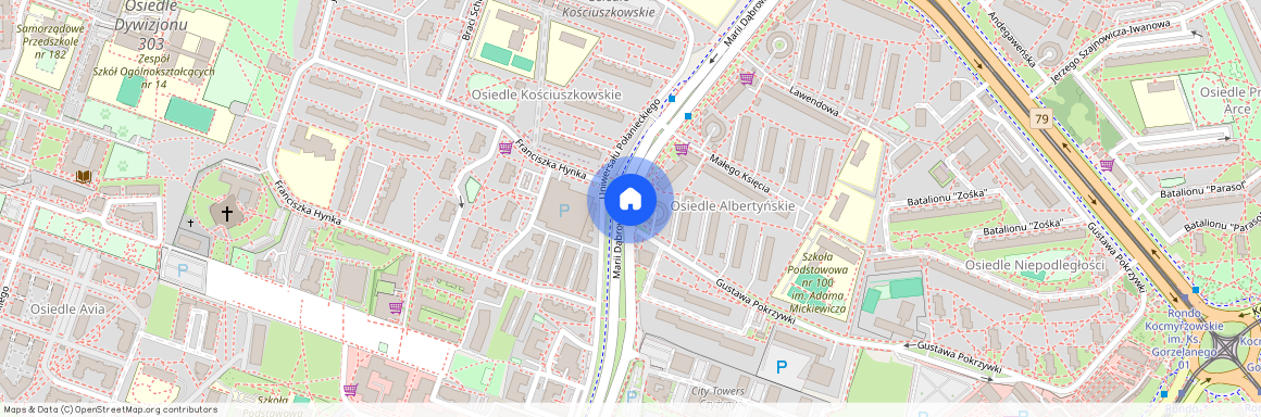 Marii Dąbrowskiej, Kraków, Czyżyny