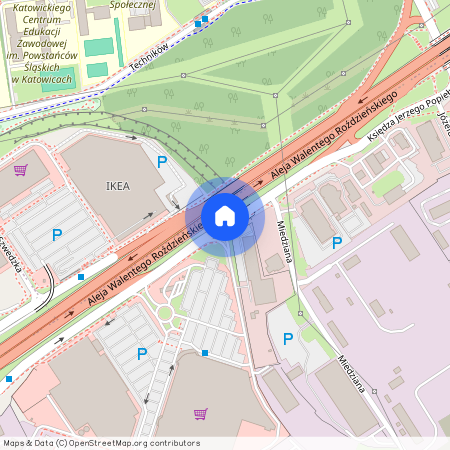 al. Walentego Roździeńskiego, Zawodzie, Katowice, śląskie