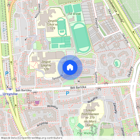 Warszawa, Ursynów, Ursynów, Północny, Symfonii