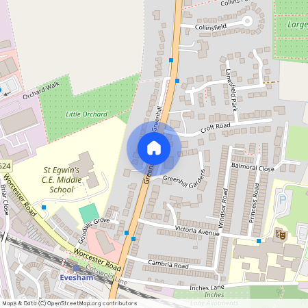 Greenhill Gardens, Evesham